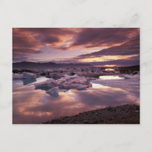 Postal Islandia, Laguna Jokulsarlon, Paisaje