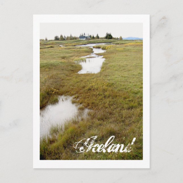 Postal Islandia, Parque Nacional de Thingvellir (Anverso)