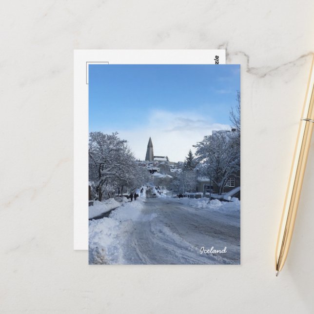 Postal Islandia Reykjavik (Anverso/Reverso In Situ)