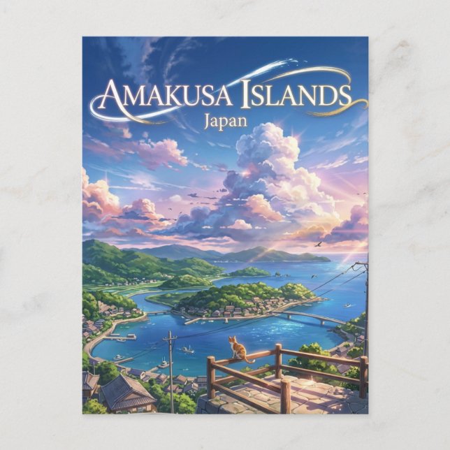 Postal Islas Amakusa Japón (Anverso)