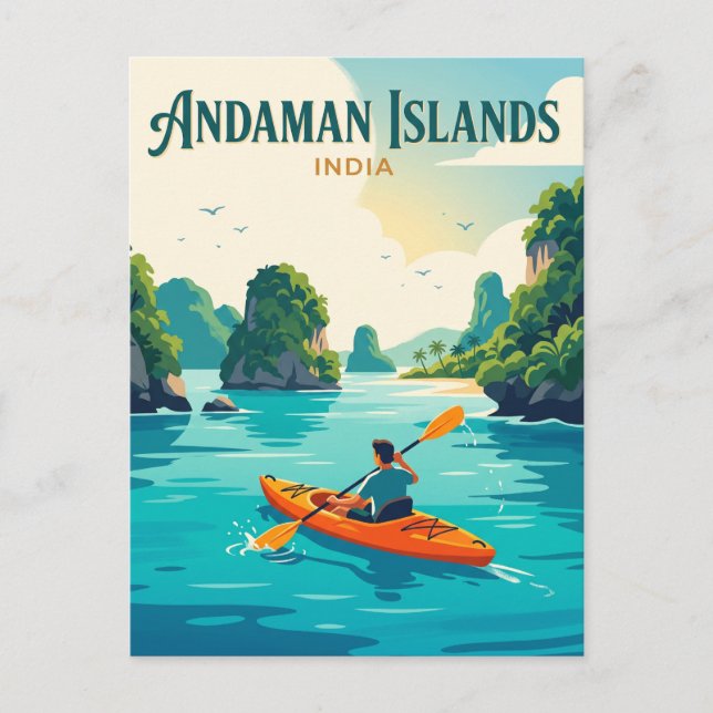 Postal Islas Andamán India (Anverso)