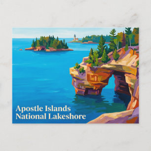Postal Islas Apostle Parque Nacional Lacustre Wisconsin