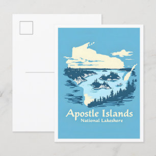 Postal Islas Apóstol Lakeshore Wisconsin