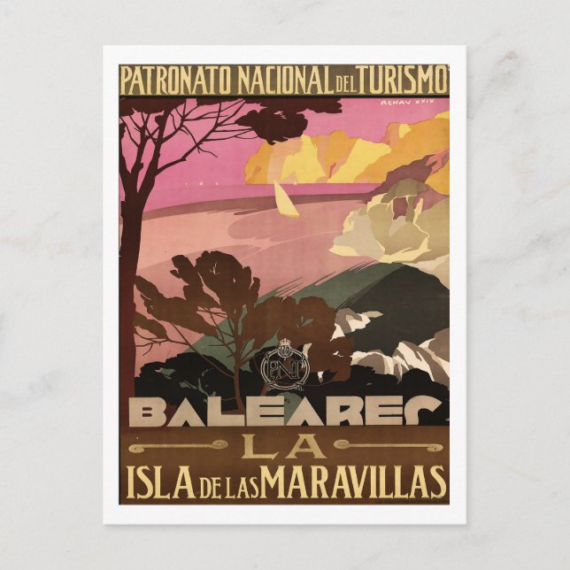 Postal Islas Baleares - España (Anverso)