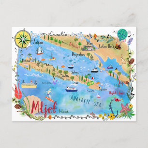 Postal Islas Baleares ilustradas