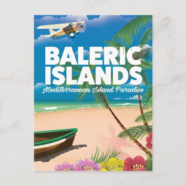 Postal islas baleares paraíso mediterráneo (Anverso)