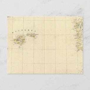 Postal Islas Baleares y Cerdeña Europa 25