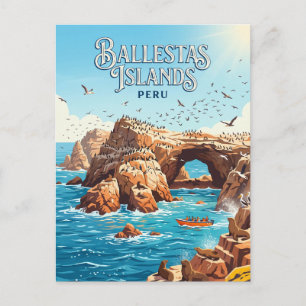 Postal Islas Ballestas Perú