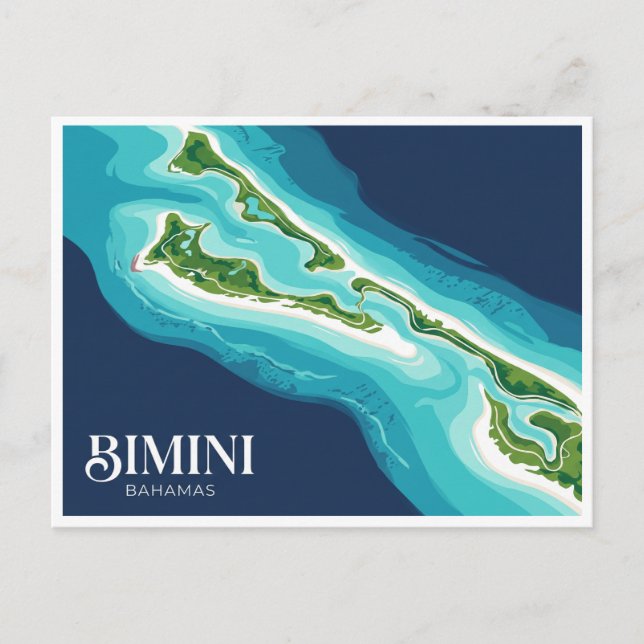 Postal Islas Bimini Alice Town Bahamas (Anverso)
