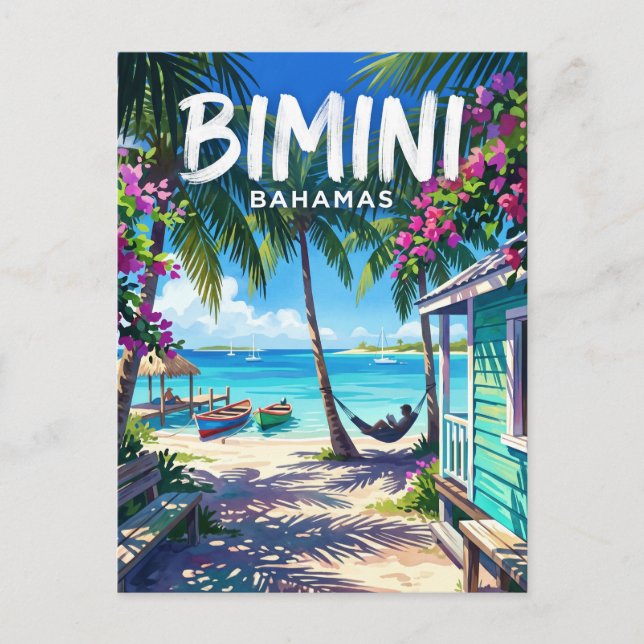 Postal Islas Bimini Bahamas (Anverso)