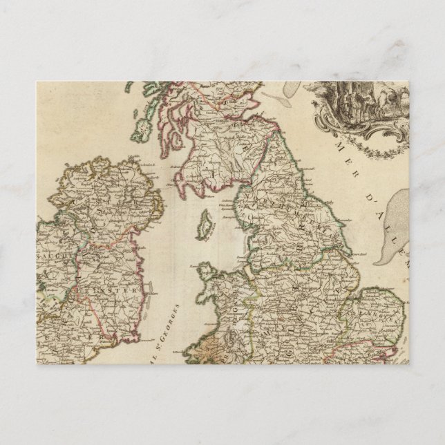 Postal Islas Británicas 9 (Anverso)