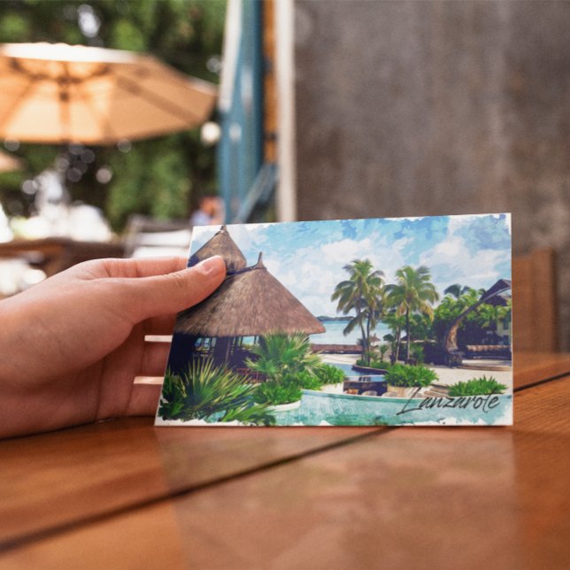 Postal Islas Canarias de Lanzarote España Tropical (Lanzarote canarias postcard)