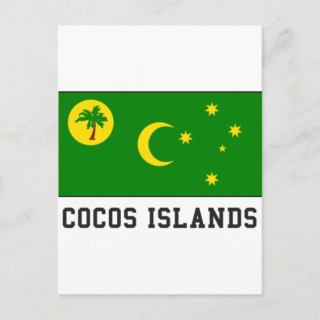 Postal Islas Cocos (Anverso)