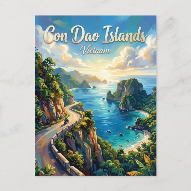 Postal Islas Con Dao Vietnam (Anverso)