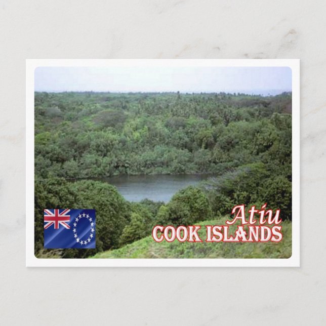 Postal Islas Cook - Atiu - (Anverso)