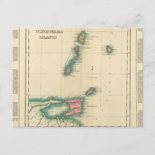 Postal Islas de Barlovento (Anverso)