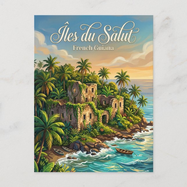Postal Islas de la Salvación Guayana Francesa (Anverso)