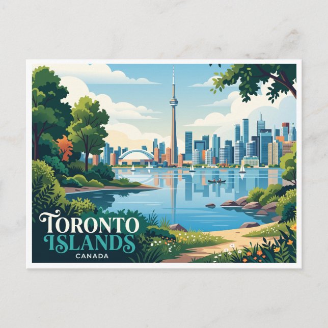 Postal Islas de Toronto Canadá (Anverso)