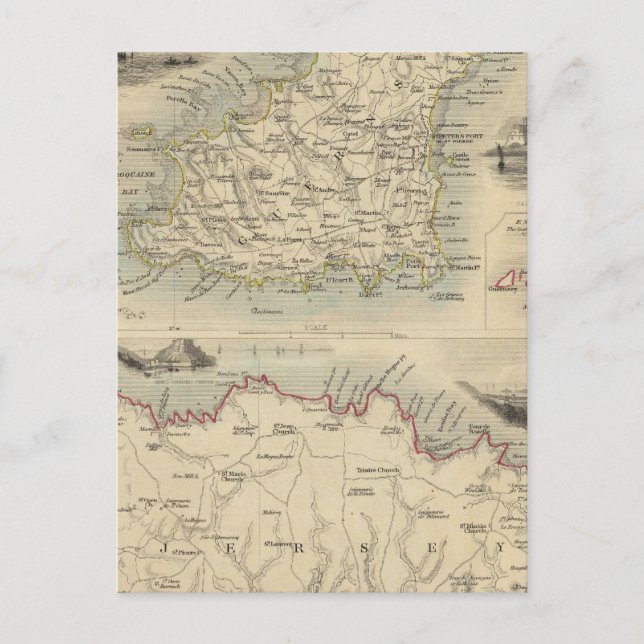 Postal Islas del Canal (Anverso)