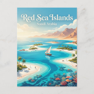 Postal Islas del Mar Rojo Arabia Saudita