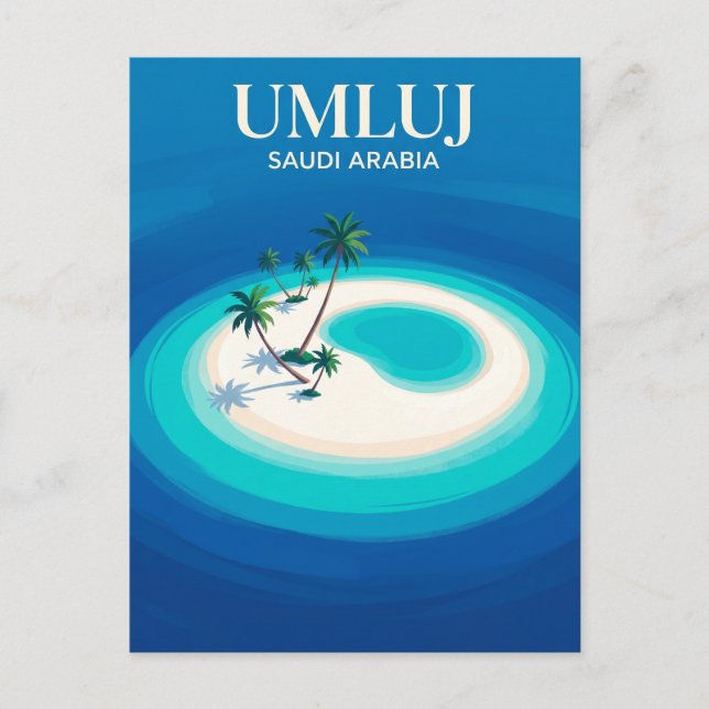 Postal Islas del Mar Rojo Arabia Saudita (Anverso)