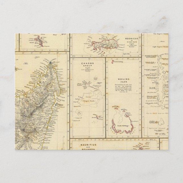 Postal Islas del Océano Índico (Anverso)