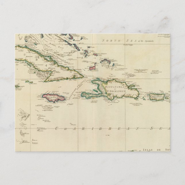 Postal Islas del oeste de India 2 (Anverso)