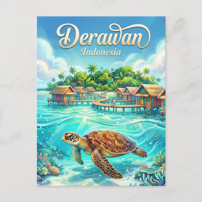 Postal Islas Derawan Indonesia (Anverso)