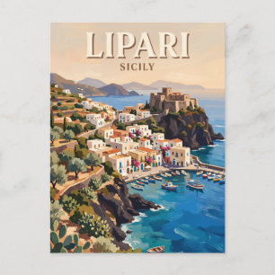 Postal Islas Eolias Lipari Italia