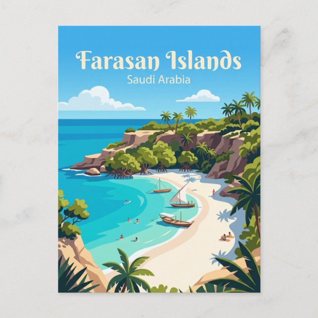Postal Islas Farasan Arabia Saudita (Anverso)