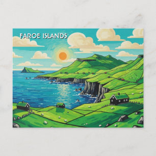Postal Islas Feroe Dinamarca Viaje
