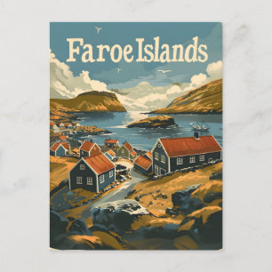 Postal Islas Feroe vintage