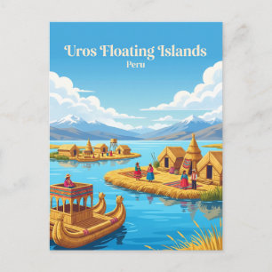 Postal Islas Flotantes de los Uros Perú