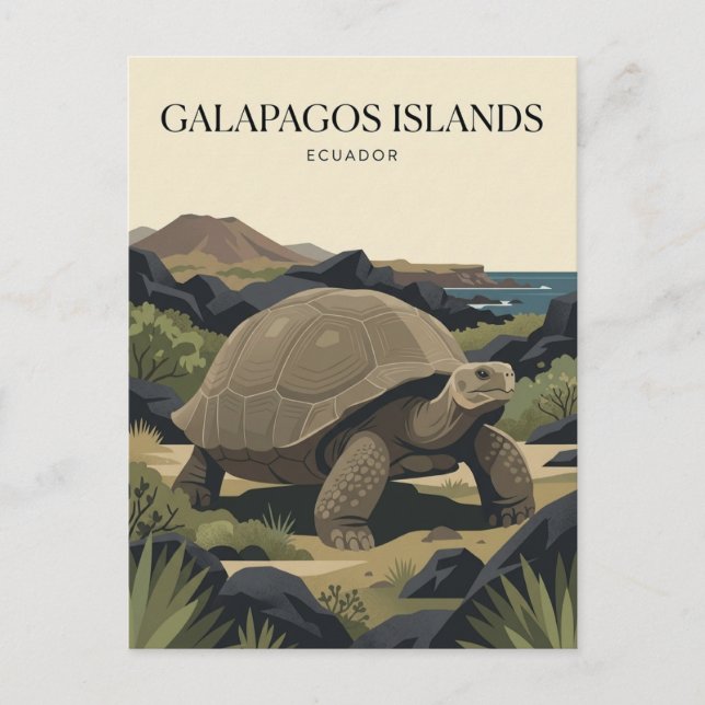 Postal Islas Galápagos Ecuador (Anverso)