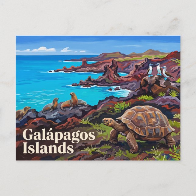 Postal Islas Galápagos Ecuador (Anverso)