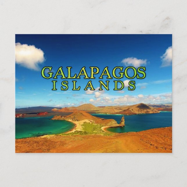 Postal Islas Galápagos estilizadas (Anverso)