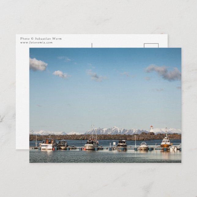 Postal Islas Lofoten de Noruega (Anverso / Reverso)