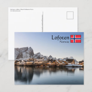 Postal Islas Lofoten de Noruega