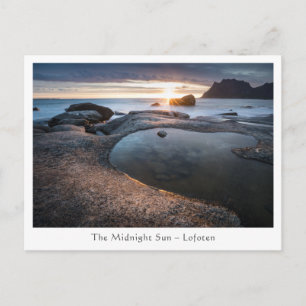 Postal Islas Lofoten Midnight Sun