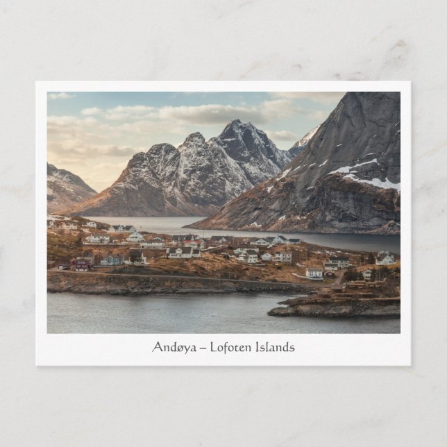Postal Islas Lofoten Noruega (Anverso)