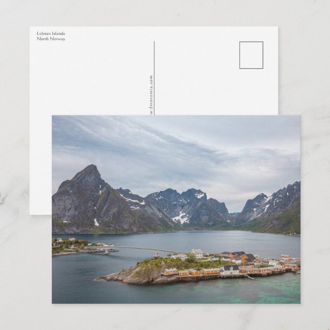 Postal Islas Lofoten Noruega (Anverso / Reverso)