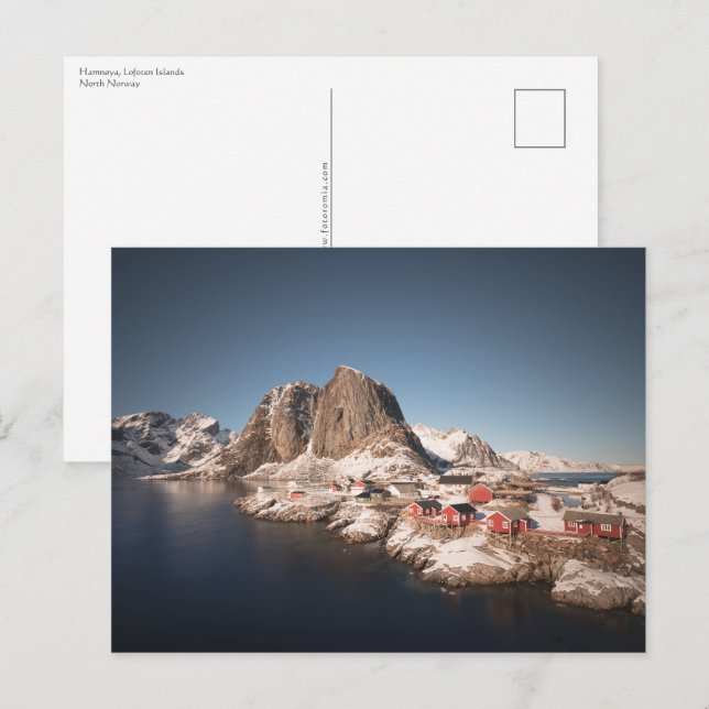 Postal Islas Lofoten Noruega (Anverso / Reverso)