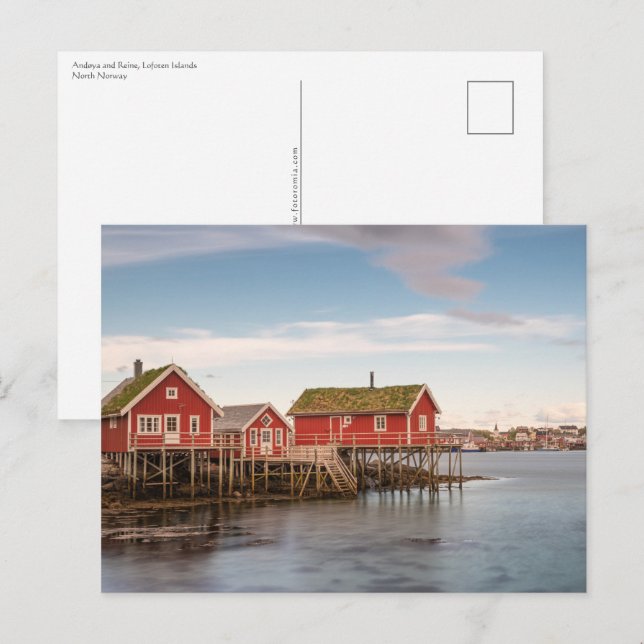 Postal Islas Lofoten Noruega (Anverso / Reverso)