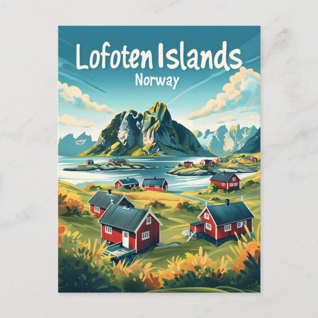 Postal Islas Lofoten Noruega (Anverso)
