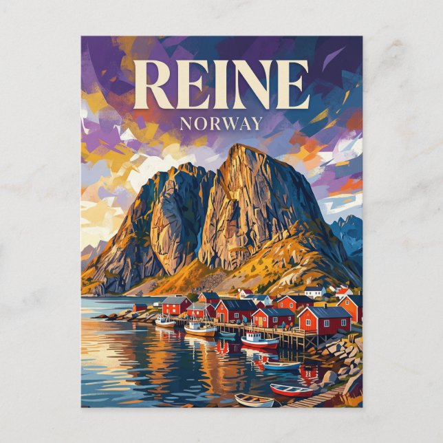Postal Islas Lofoten Noruega (Anverso)