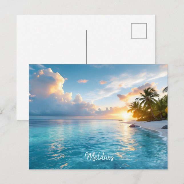 Postal Islas Maldivas (Anverso / Reverso)