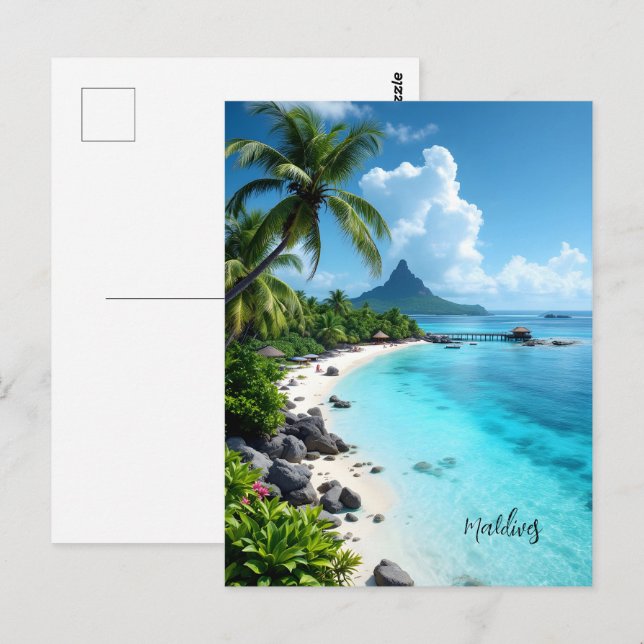 Postal Islas Maldivas (Anverso / Reverso)