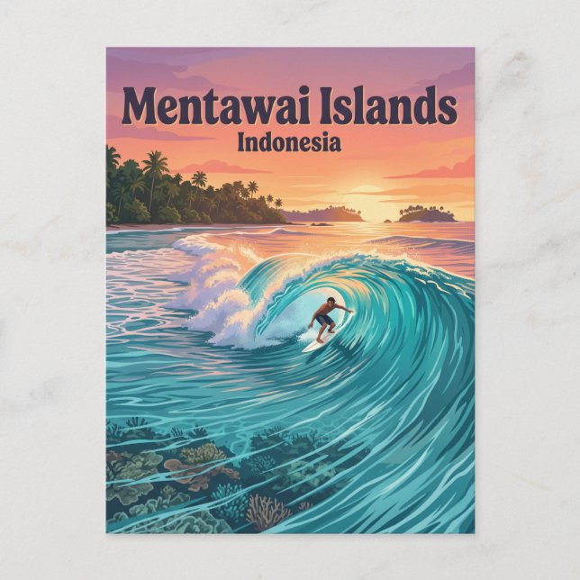 Postal Islas Mentawai Indonesia (Anverso)
