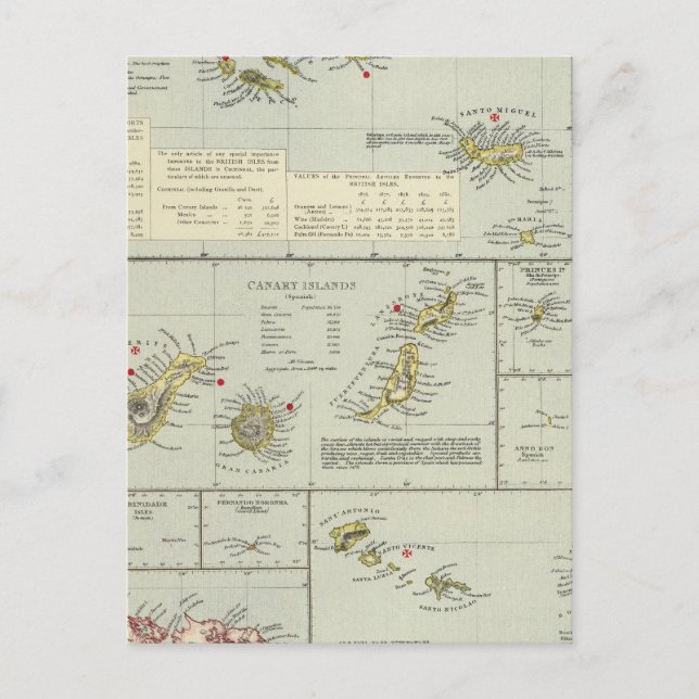 Postal Islas, Océano Atlántico (Anverso)