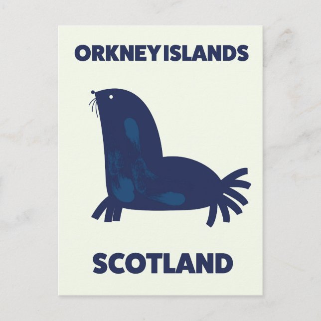 Postal Islas Orcadas, Escocia (Anverso)